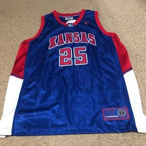 NCAA Kansas Jayhawks #25 Color Blue Size Large